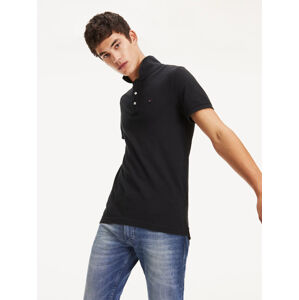 Tommy Jeans pánské černé polo tričko - XS (078)